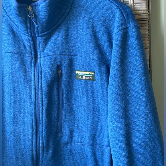 Men’s LL Bean Full Zip Sweater Fleece - Size XL - Blue - Picture 6 of 10
